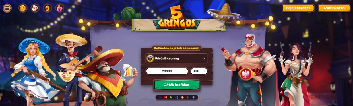 5Gringos online kaszinó